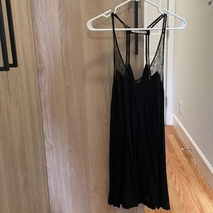 Maje lace and linen dress